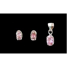 Quartz - Bijoux indiens - Parure indienne en argent Quartz - Bijoux indiens - Parure indienne en argent