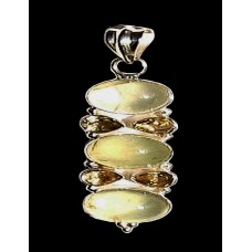 Quartz - Indian Jewelry - Indian Silver Pendant Quartz - Indian Jewelry - Indian Silver Pendant