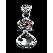 Quartz - Indian Jewelry - Indian Silver Pendant Quartz - Indian Jewelry - Indian Silver Pendant
