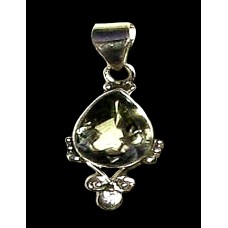 Quartz - Indian Jewelry - Indian Silver Pendant Quartz - Indian Jewelry - Indian Silver Pendant