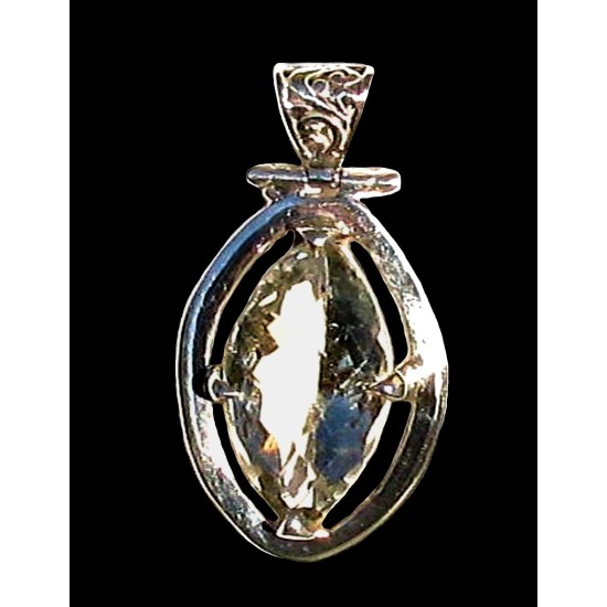 Indian silver Jewelry - Creation Quartz Pendant,Silver pendants and stones