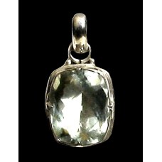 Green Quartz - Indian Jewelry - Indian Silver Pendant Green Quartz - Indian Jewelry - Indian Silver Pendant