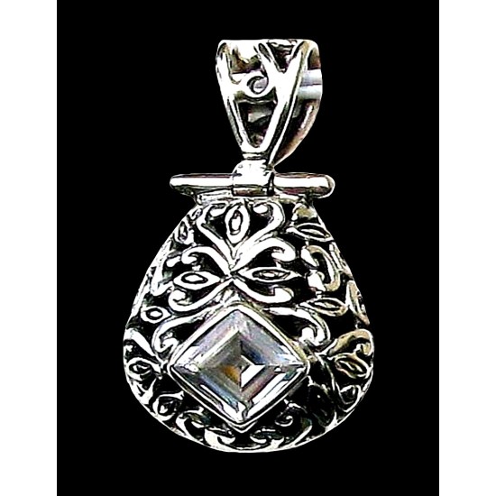 Indian silver jewellery - Indian Quartz Pendant,Indian Pendants