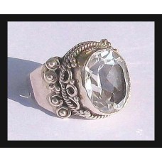 Quartz - Bijoux indiens - Bague indienne en argent Quartz - Bijoux indiens - Bague indienne en argent