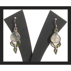 Quartz - Boucles d'Oreilles argent - Bijoux Inde Quartz - Boucles d'Oreilles argent - Bijoux Inde