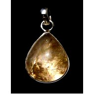 Jewelry designed in India, Rutile Quartz Silver Pendant