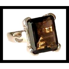 Bijoux Quartz Fumé - Bague indienne - Bijoux indiens Bijoux Quartz Fumé - Bague indienne - Bijoux indiens