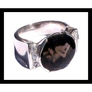 Indian silver jewellery - Indian Smoky Quartz Ring