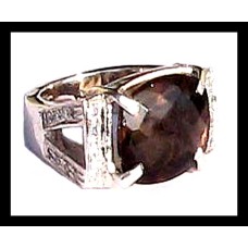 Bijoux Quartz Fumé - Bague indienne - Bijoux indiens Bijoux Quartz Fumé - Bague indienne - Bijoux indiens