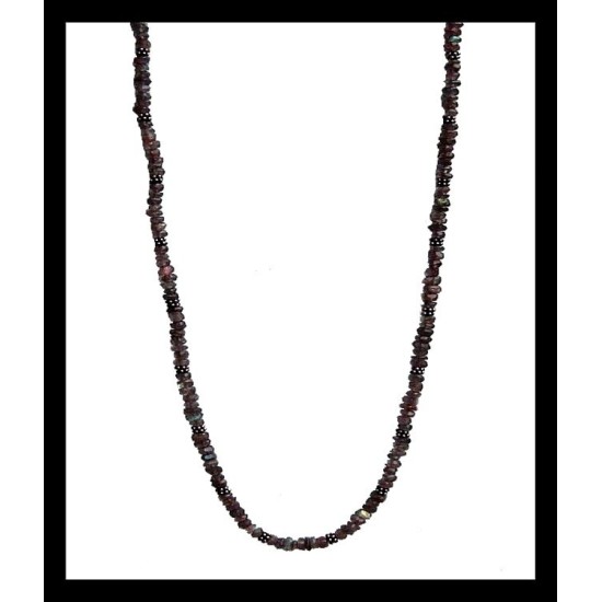 Indian silver jewelry - Creation Smoky Quartz Necklace,Indian Necklaces