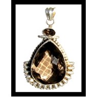 Smoky Quartz Jewelry - Indian Pendant - Indian Jewelry