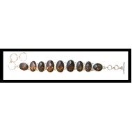 Indian silver jewellery - Indian Smoky Quartz Bracelet