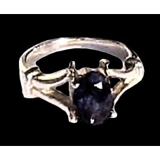 Indian silver jewellery - Indian Water Sapphir (Iolite) ring Indian silver jewellery - Indian Water Sapphir (Iolite) ring