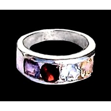 Indian silver jewellery -Ring Amethyst,Garnet,Topaz,citrine Indian silver jewellery -Ring Amethyst,Garnet,Topaz,citrine