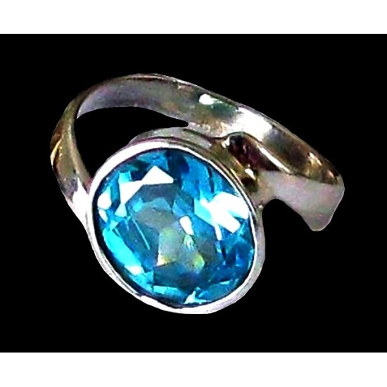 Indian silver jewellery - Indian Topaz Ring,Indian Rings