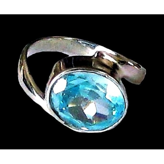 Indian silver jewellery - Indian Topaz Ring,Indian Rings