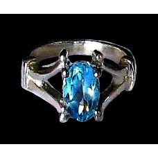 Bague indienne argent et Topaze - Bijoux indiens Bague indienne argent et Topaze - Bijoux indiens