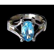 Bague indienne argent et Topaze - Bijoux indiens Bague indienne argent et Topaze - Bijoux indiens