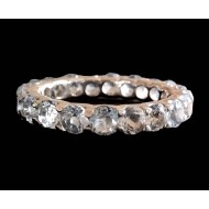 Bijoux indiens - Bague indienne rhodiée Topaze