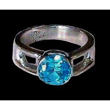 Bague indienne argent et Topaze - Bijoux indiens Bague indienne argent et Topaze - Bijoux indiens