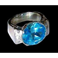 Indian silver jewellery - Indian Topaz Ring