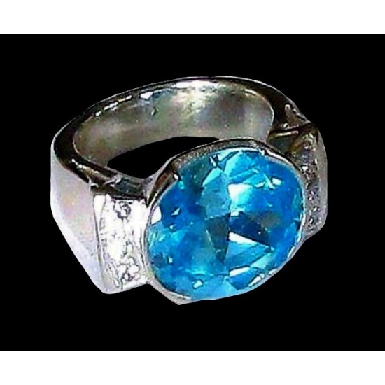 Indian silver jewellery - Indian Topaz Ring,Indian Rings