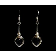 Indian silver jewellery - Earrings Sun Sitara Indian
