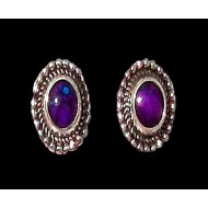 Indian silver jewellery - Earrings Jasper Indian