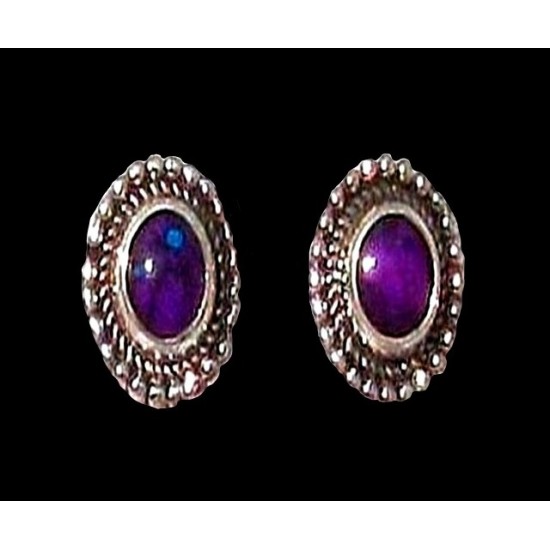 Bijoux indiens argent - Boucles d Oreilles indiennes Jaspe,Boucles d Oreilles indiennes