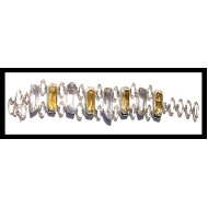 Bijoux indiens argent - Bracelet indien avec pierres