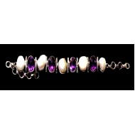 Indian silver jewellery - Indian multy stones Bracelet