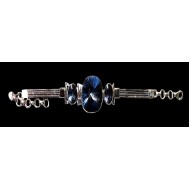 Bijoux indiens argent - Bracelet indien quartz ( tanzanite)