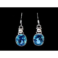 Indian silver jewellery - Indian Topaz Earrings