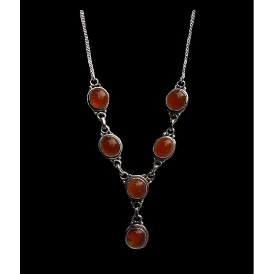 Indian jewelry - Necklace Cornaline,Indian Necklaces