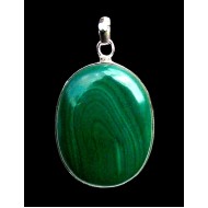 Indian silver jewellery - Indian Malakite Pendant