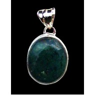 Indian silver jewellery - Indian Moss Agate Pendant