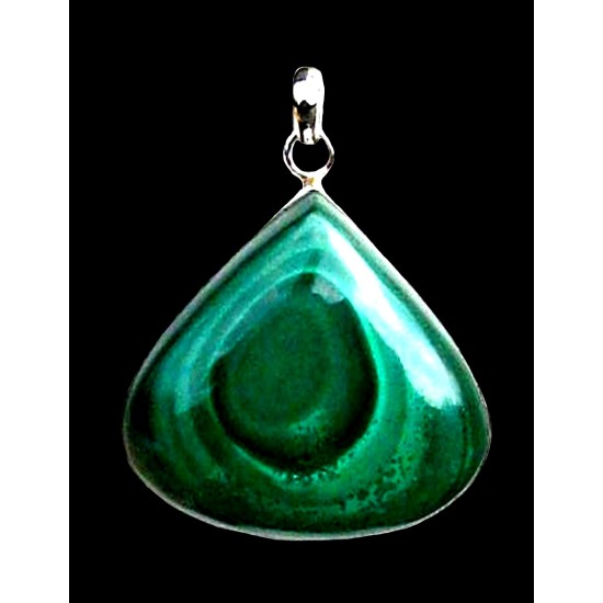 Bijoux indiens argent - Pendentif indien Malachite,Pendentifs indiens