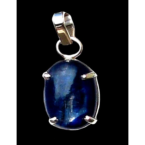 Indian silver jewellery - Indian Kyanite Sapphire Pendant,Indian Pendants