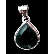 Bijoux indiens argent - Pendentif indien Agate Mousse Bijoux indiens argent - Pendentif indien Agate Mousse