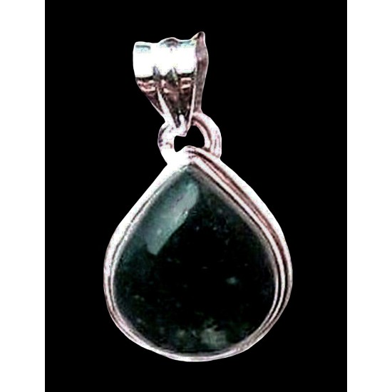 Indian silver jewellery - Indian Moss Agate Pendant,Indian Pendants