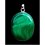 Indian silver jewellery - Indian Malakite Pendant