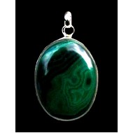 Indian silver jewellery - Indian Malakite Pendant