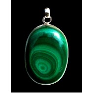 Indian silver jewellery - Indian Malakite Pendant
