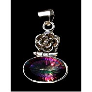 Indian silver jewellery - Indian Mystic Topaz Pendant
