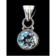 Pendentif indien argent Topaze - Bijoux indiens