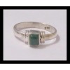 Indian silver jewelry - Indian Malachite Ring