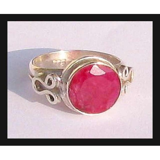 Indian silver jewellery - Indian Ruby ring,Indian Rings