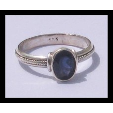 Indian silver jewellery - Indian Water Sapphir (Iolite) ring Indian silver jewellery - Indian Water Sapphir (Iolite) ring