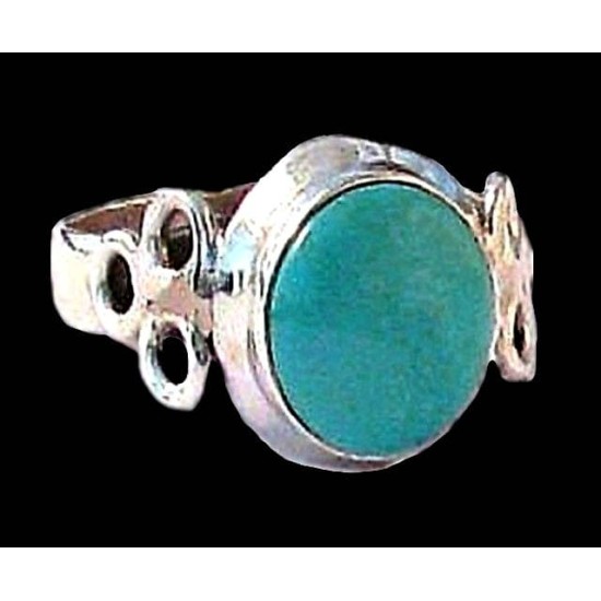 Turquoise - Bague indienne argent Turquoise - Bijoux Inde,Bagues indiennes