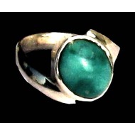 Turquoise - Bague indienne argent Turquoise - Bijoux Inde